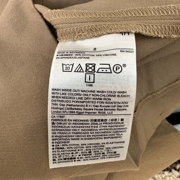 NWT Banana Republic Tan Cotton Stretch Pencil Skirt Work Professional Size 8 - Picture 7 of 9